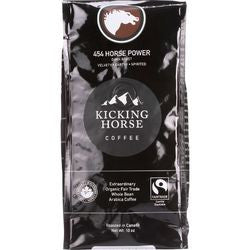 Kicking Horse Coffee  Organic  Whole Bean  454 Horse Power  Dark Roast  10 oz  case of 6