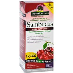 Natures Answer Sambucus  Original  Natural Cherry Flavor  8 oz