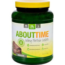 About Time Whey Protein Isolate  Chocolate  2 lb