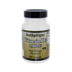 Healthy Origins Vitamin D3 1000 IU (180 Softgels)