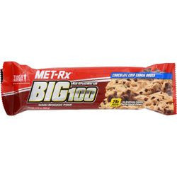 Met Rx Meal Replacement Bar  Big 100  Chocolate Chip Cookie Dough  3.52 oz  Case of 9