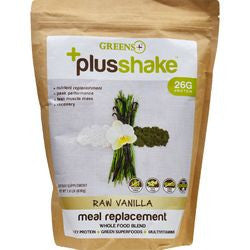 Greens Plus Meal Replacement  PlusShake  Raw Vanilla  1.4 lb