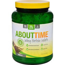 About Time Whey Protein Isolate  Vanilla  2 lb