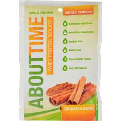 About Time Whey Protein Isolate  Cinnamon  2 lb