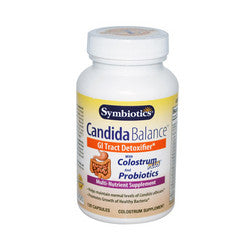 Symbiotics Candida Balance with Colostrum Plus and Probiotics (120 Capsules)